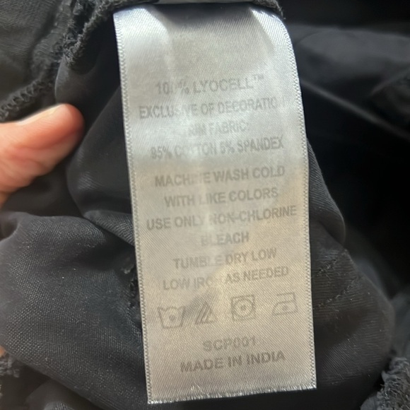 Quince Women's Black Vintage Wash Tencel Utility Jogger Pants High Rise Soft S - Picture 10 of 10